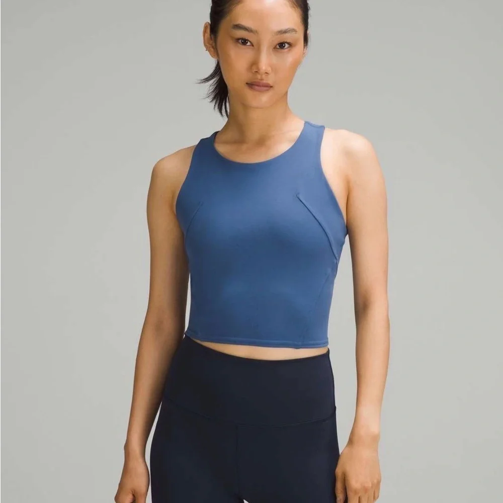 LULULEMON Women’s Blue Wunder Train Racer Back Tank Size 10